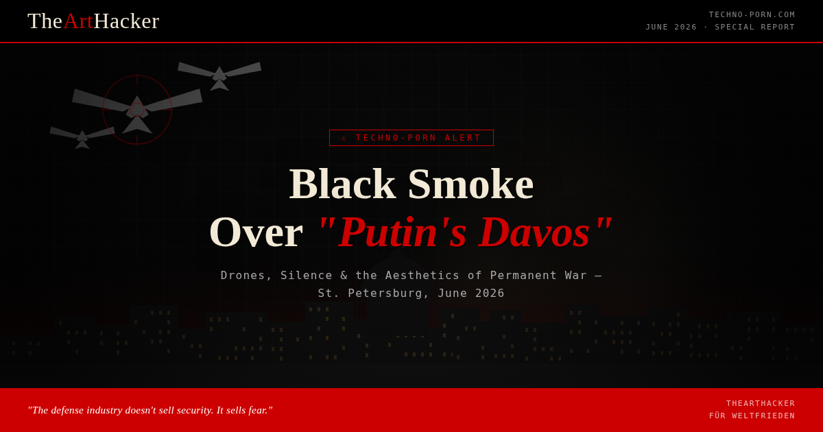Black smoke over St. Petersburg